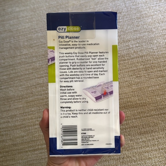 Ezy Dose Weekly Pill Planner - Picture 2 of 2